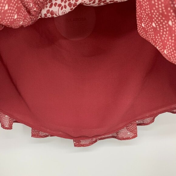 Revolve Tularosa Syrah Red Floral Print Halter Off Shoulder - Picture 10 of 15